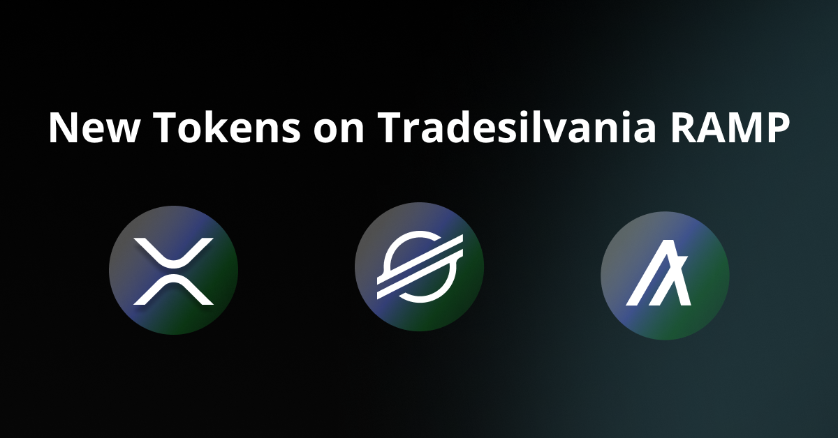 XRP, XLM and ALGO - Now on Tradesilvania RAMP
