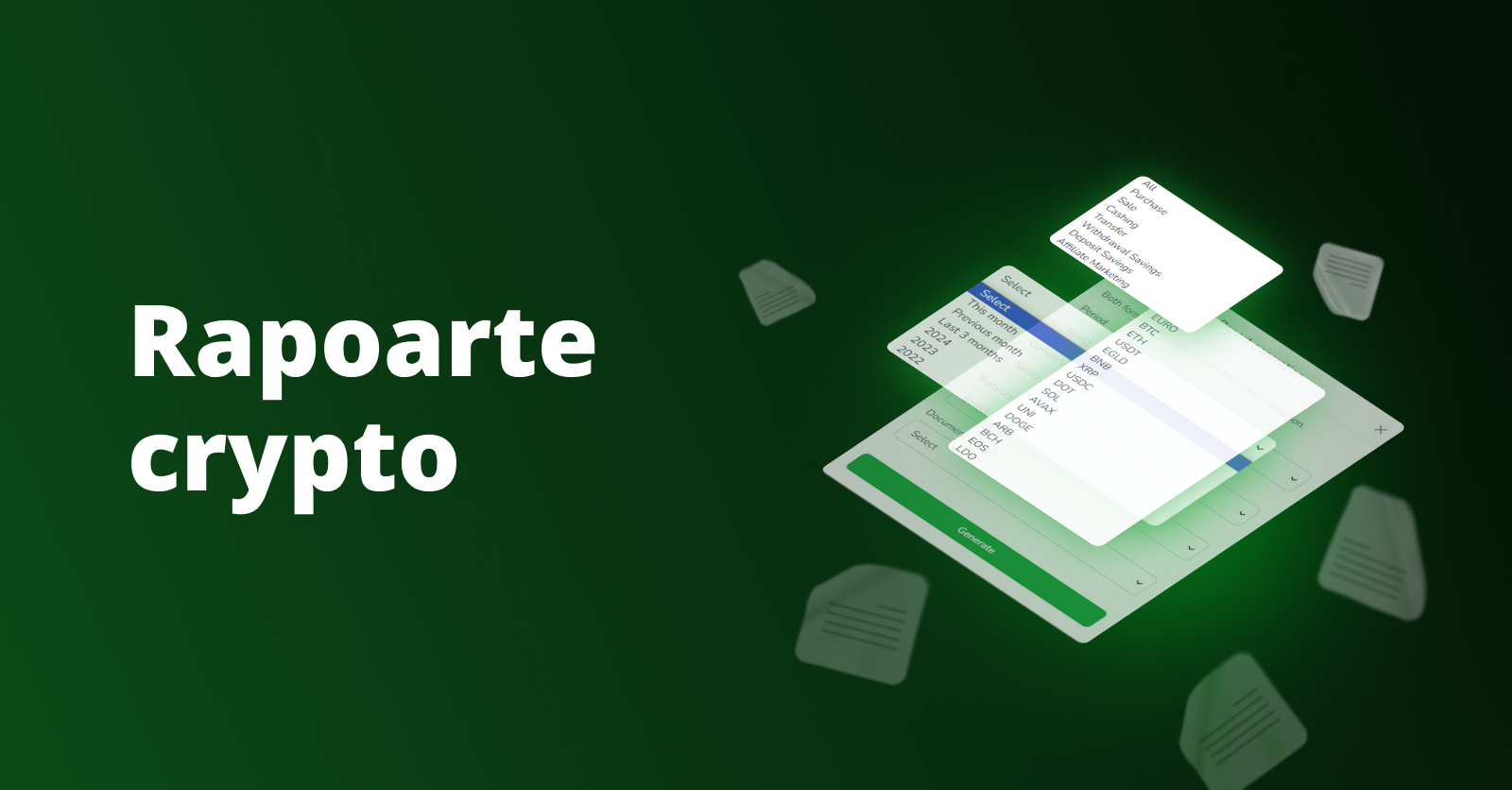 Rapoarte tranzactionale crypto instant pe Tradesilvania