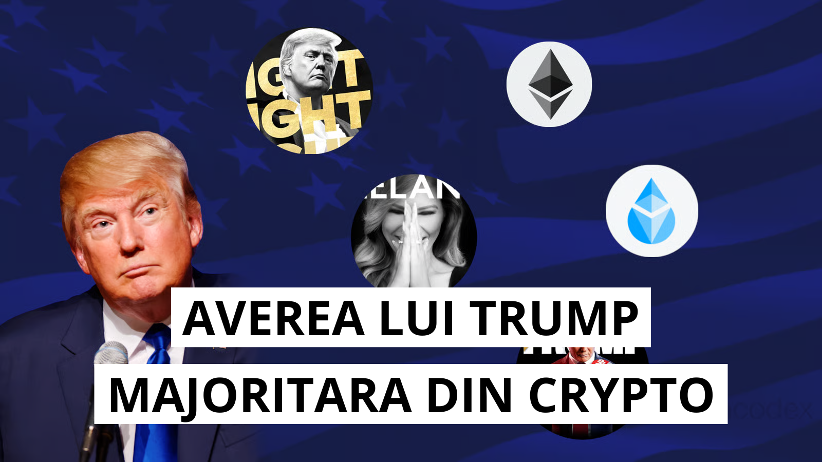 Criptomonedele devin principala sursa de venit pentru Trump