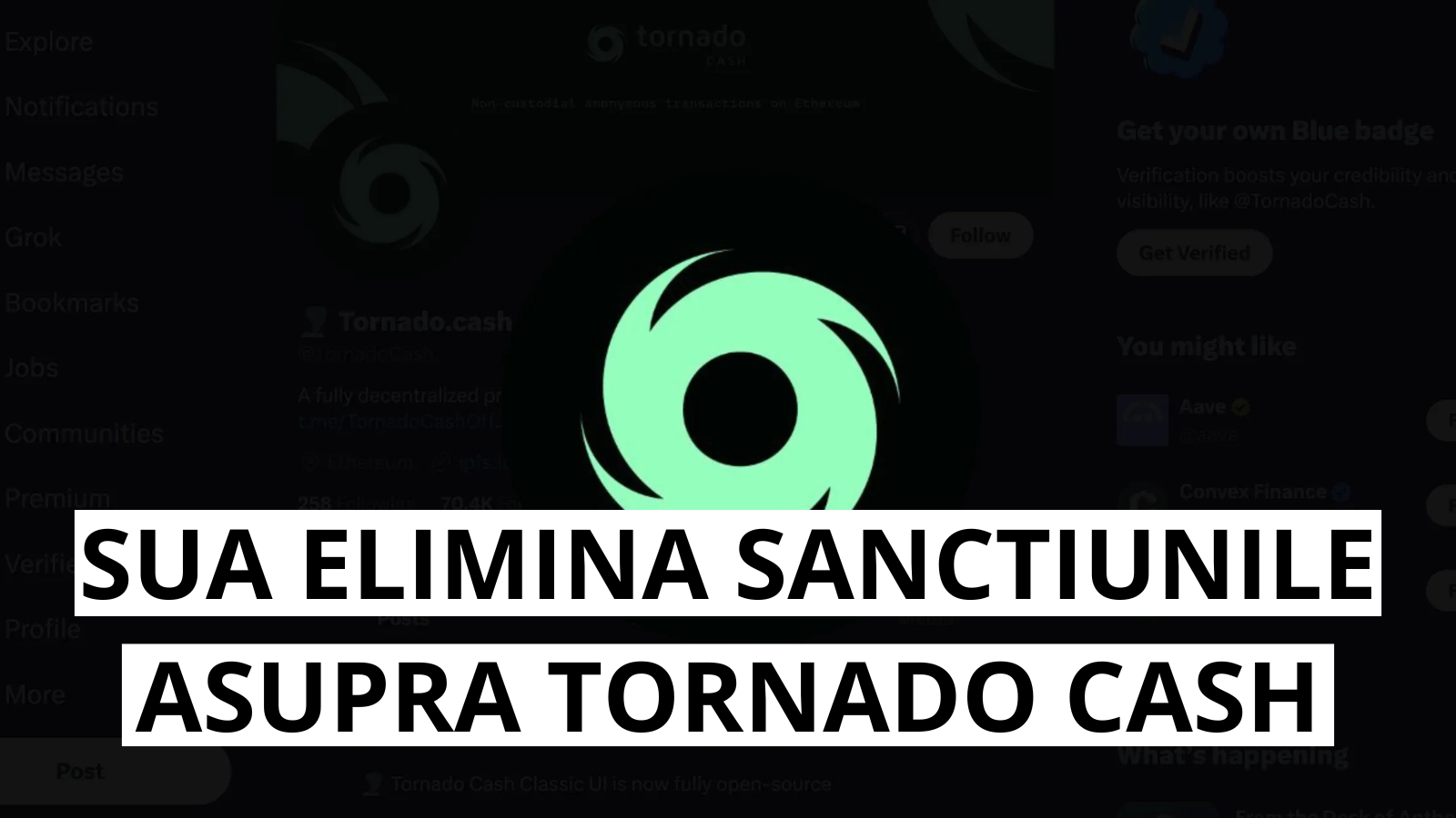 SUA elimina sanctiunile asupra Tornado Cash: Ce inseamna pentru DeFi?