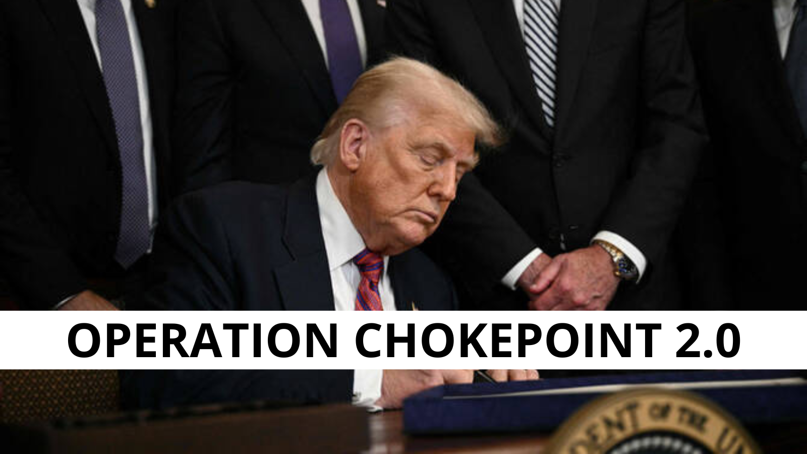 Trump vrea sa sanctioneze bancile care discrimineaza companiile crypto