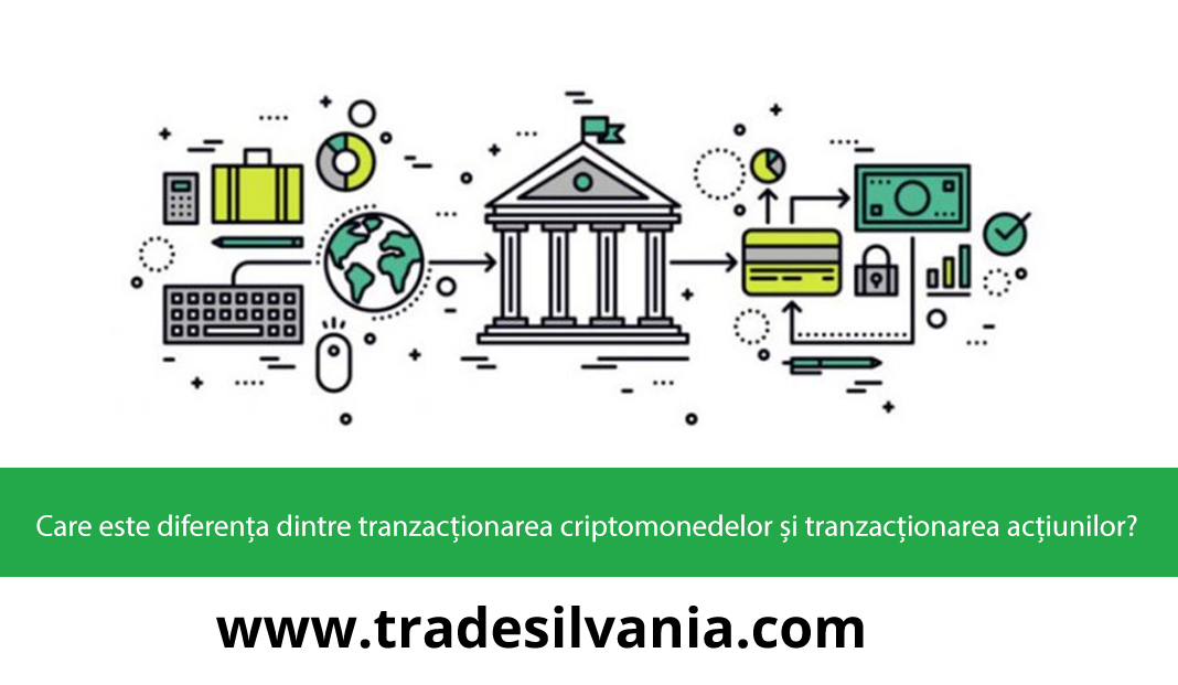 Care este diferența dintre tranzacționarea criptomonedelor și tranzacționarea acțiunilor?